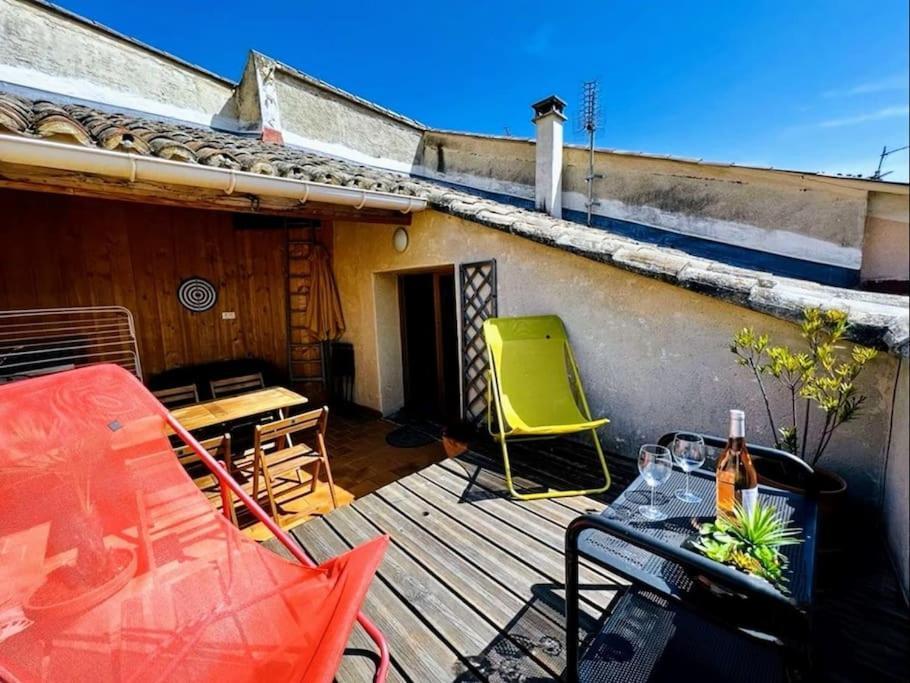 La Terrasse D'Olea, Au Coeur Du Village Бюи-ле-Баронь Экстерьер фото