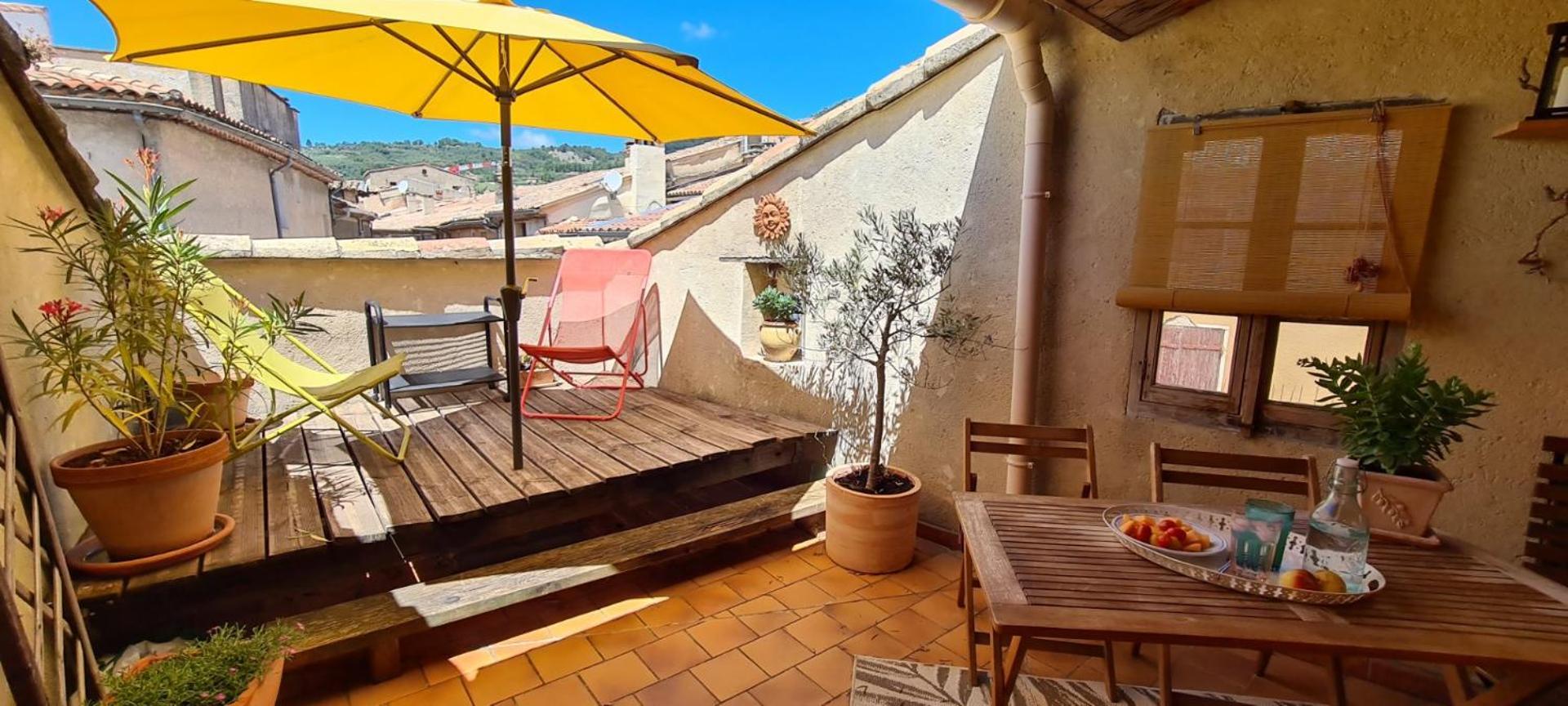 La Terrasse D'Olea, Au Coeur Du Village Бюи-ле-Баронь Экстерьер фото